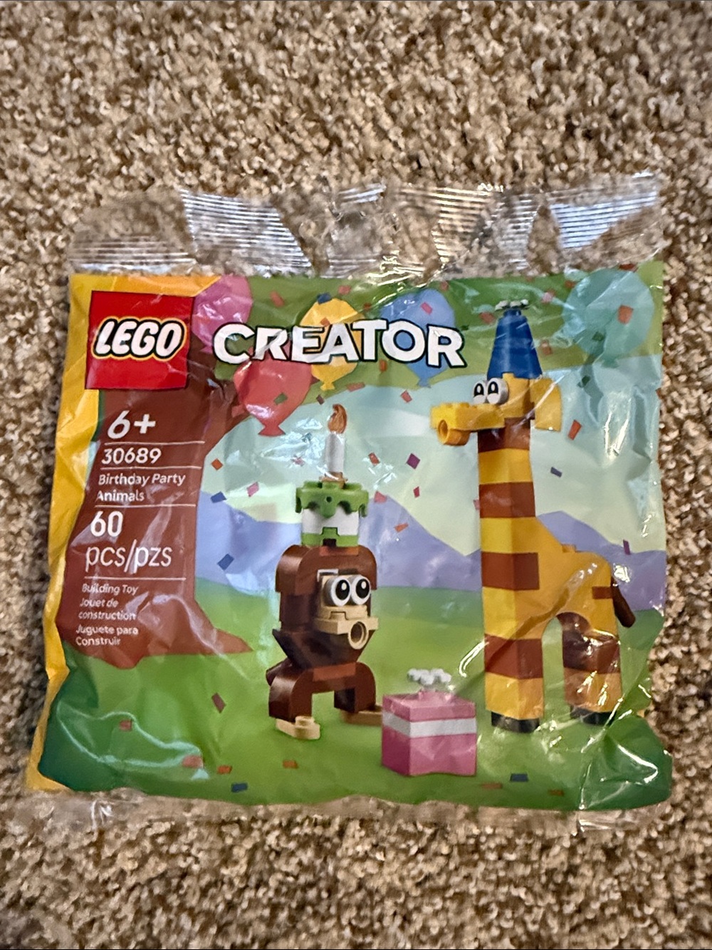 Lego Creator Birthday Party Animals Pack - Yellow, Brown, Green, Pink